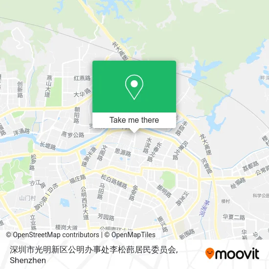 深圳市光明新区公明办事处李松蓢居民委员会 map