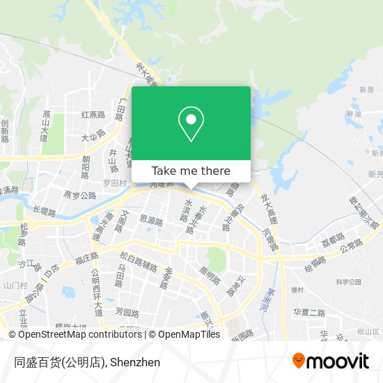 同盛百货(公明店) map