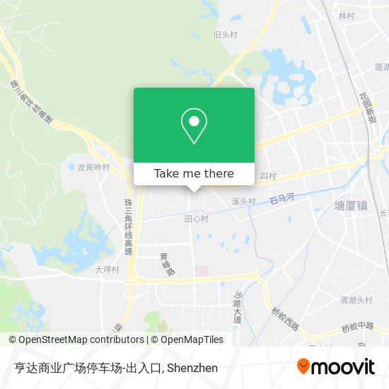 亨达商业广场停车场-出入口 map