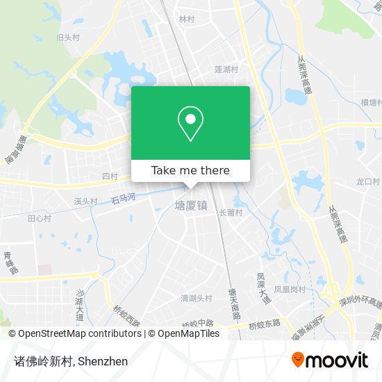 诸佛岭新村 map