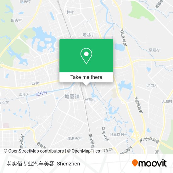 老实佰专业汽车美容 map