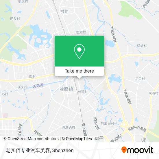 老实佰专业汽车美容 map