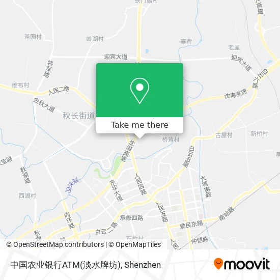 中国农业银行ATM(淡水牌坊) map