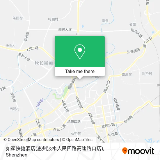 如家快捷酒店(惠州淡水人民四路高速路口店) map