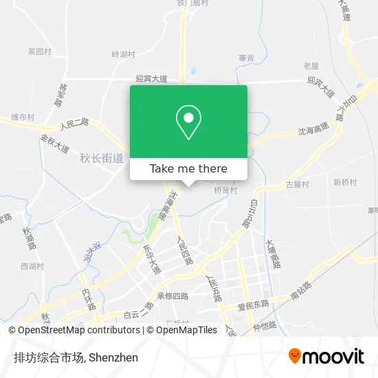 排坊综合市场 map