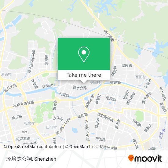 泽培陈公祠 map