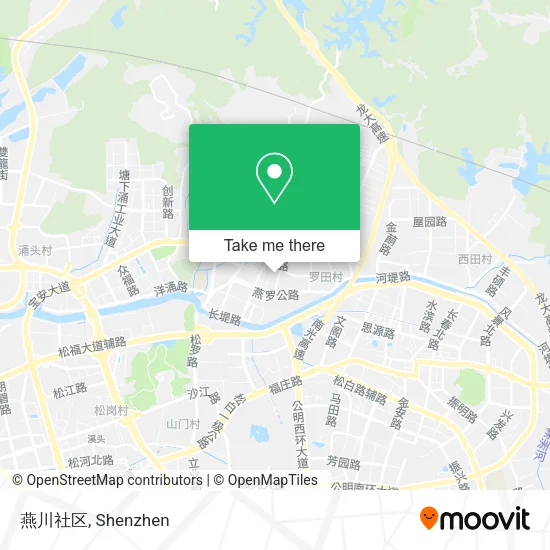 燕川社区 map