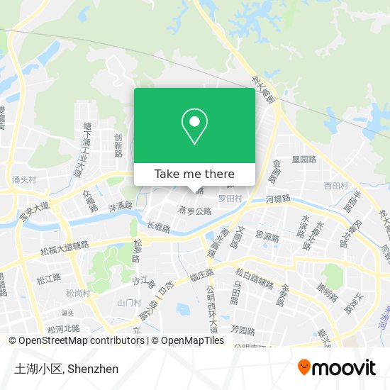 土湖小区 map