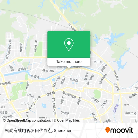 松岗有线电视罗田代办点 map