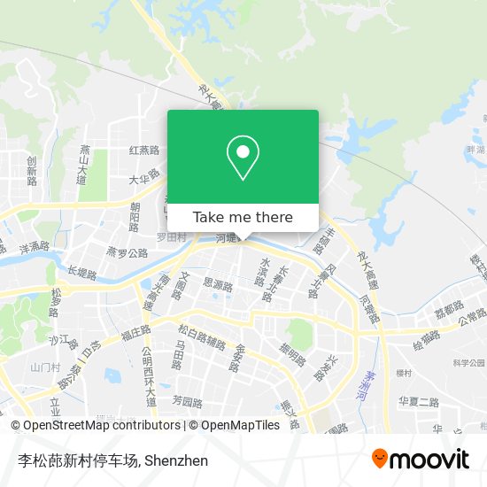 李松蓢新村停车场 map