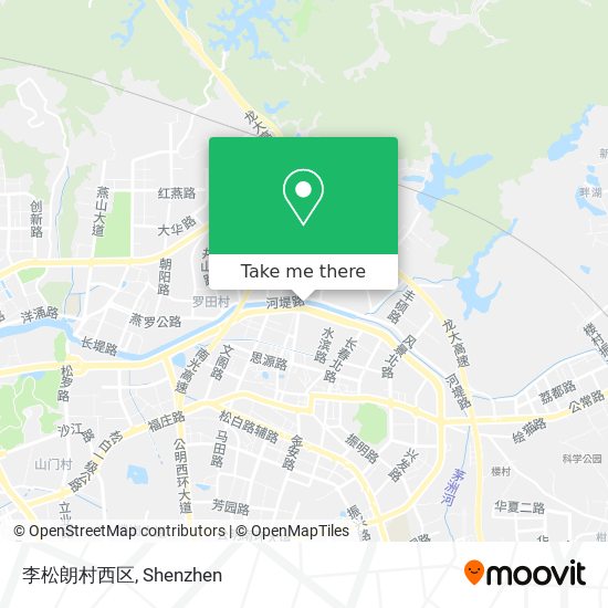 李松朗村西区 map