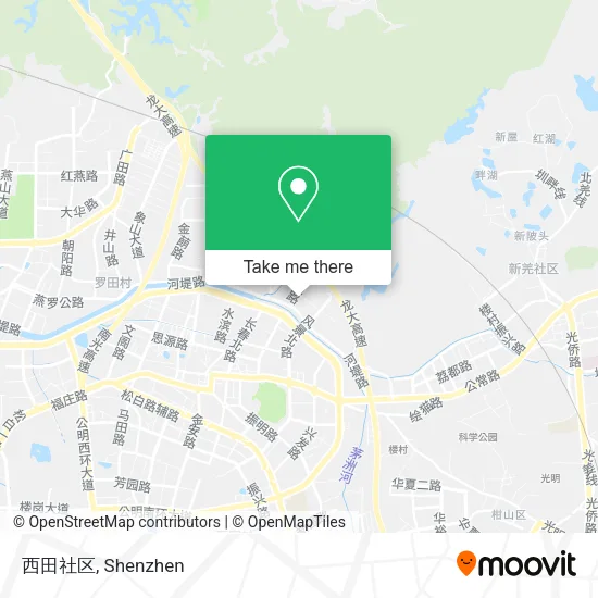 西田社区 map