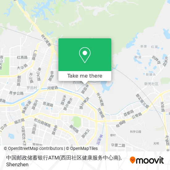 中国邮政储蓄银行ATM(西田社区健康服务中心南) map