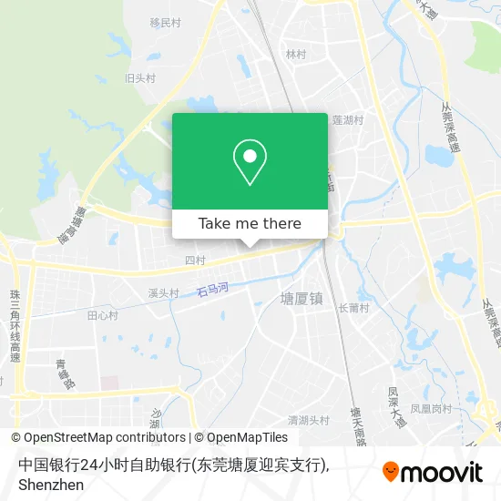 中国银行24小时自助银行(东莞塘厦迎宾支行) map