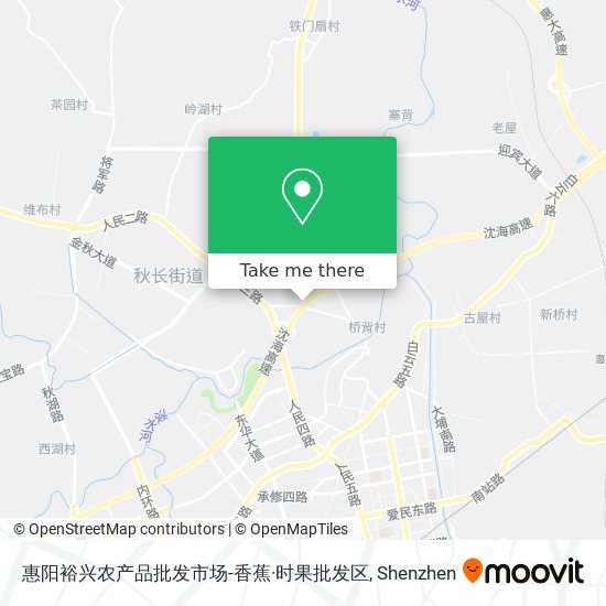 惠阳裕兴农产品批发市场-香蕉·时果批发区 map