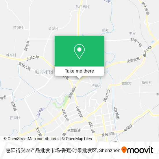 惠阳裕兴农产品批发市场-香蕉·时果批发区 map