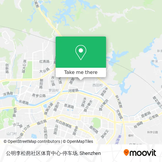 公明李松蓢社区体育中心-停车场 map