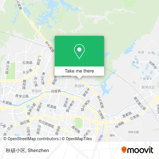 秋硕小区 map