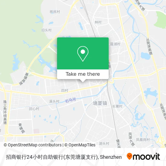 招商银行24小时自助银行(东莞塘厦支行) map