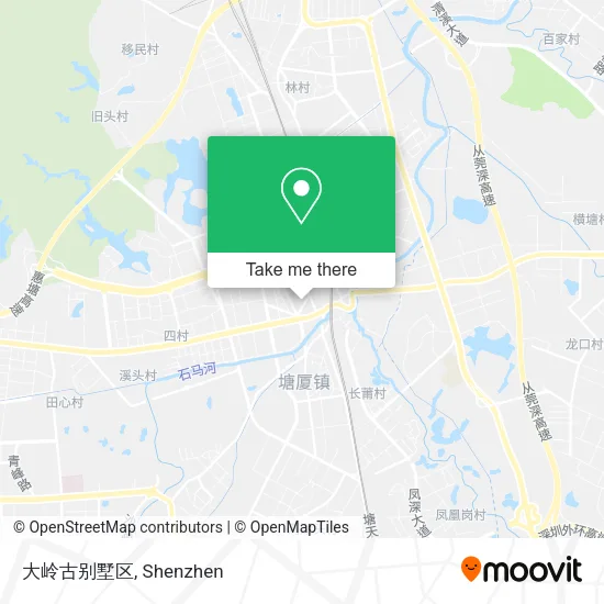 大岭古别墅区 map