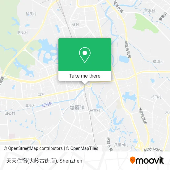 天天住宿(大岭古街店) map