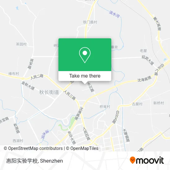 惠阳实验学校 map