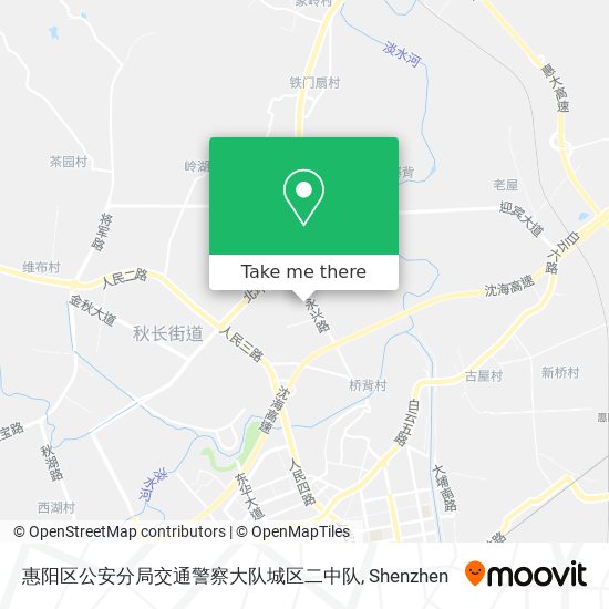 惠阳区公安分局交通警察大队城区二中队 map