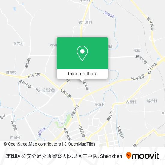 惠阳区公安分局交通警察大队城区二中队 map