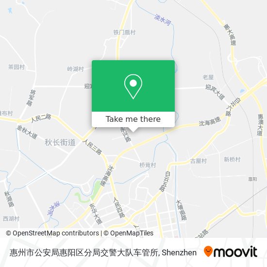 惠州市公安局惠阳区分局交警大队车管所 map