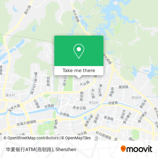 华夏银行ATM(燕朝路) map