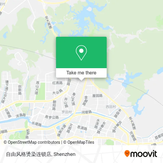 自由风格烫染连锁店 map