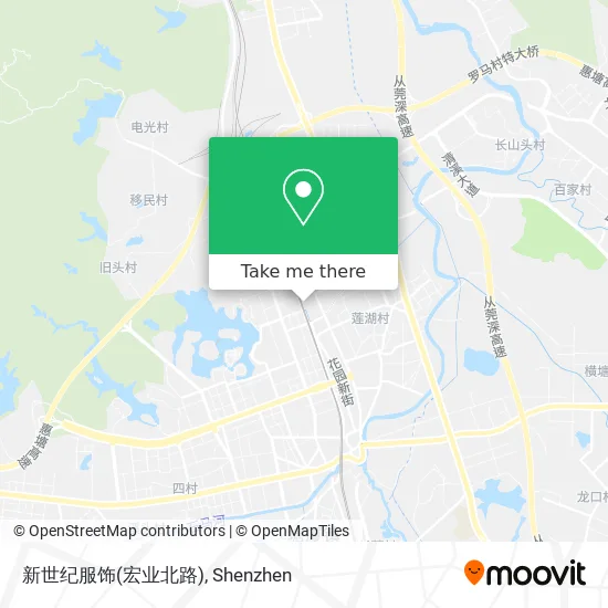 新世纪服饰(宏业北路) map