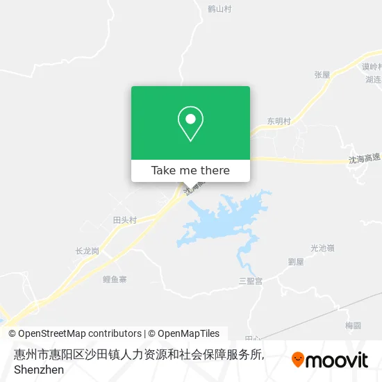 惠州市惠阳区沙田镇人力资源和社会保障服务所 map