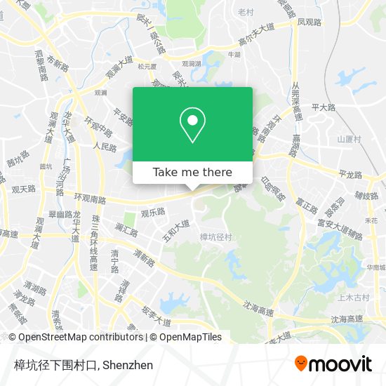 樟坑径下围村口 map