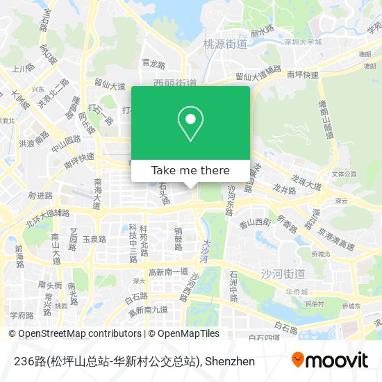 236路(松坪山总站-华新村公交总站) map