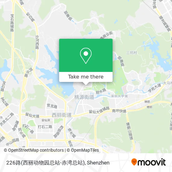 226路(西丽动物园总站-赤湾总站) map