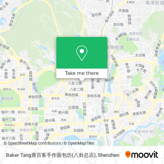 Baker Tang唐百客手作面包坊(八卦总店) map