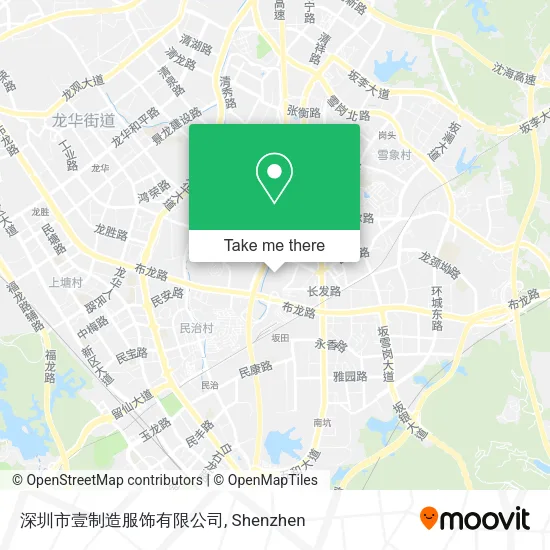 深圳市壹制造服饰有限公司 map