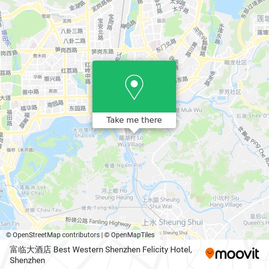 富临大酒店 Best Western Shenzhen Felicity Hotel map