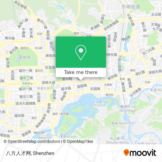 八方人才网 map