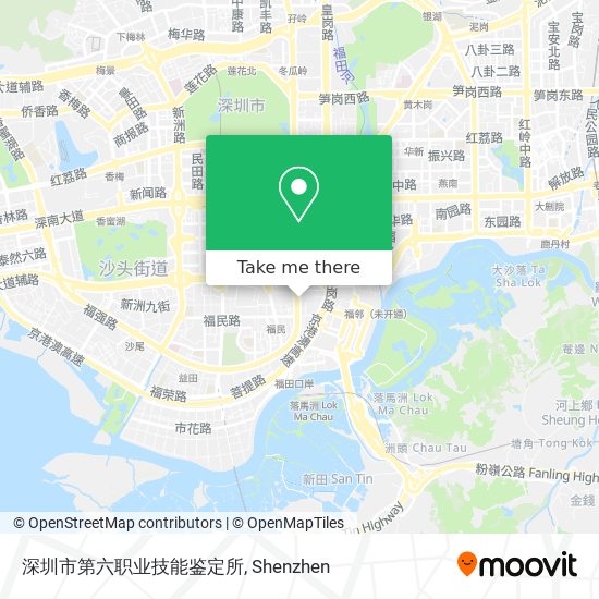 深圳市第六职业技能鉴定所 map