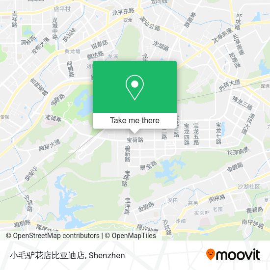 小毛驴花店比亚迪店 map