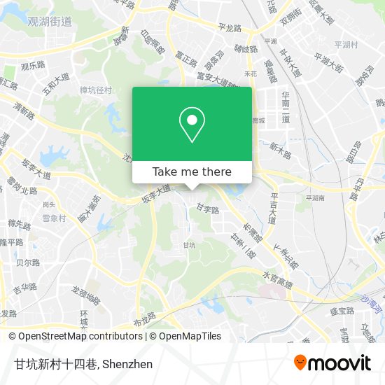 甘坑新村十四巷 map