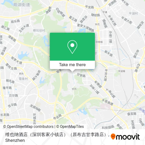 维也纳酒店（深圳客家小镇店）（原布吉甘李路店） map