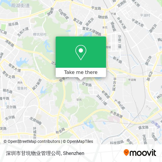 深圳市甘坑物业管理公司 map