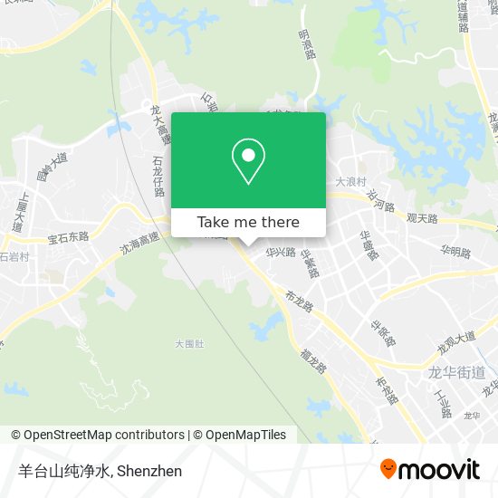羊台山纯净水 map