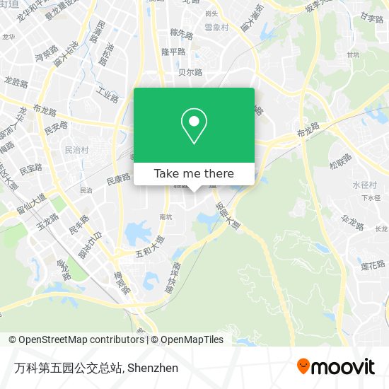 万科第五园公交总站 map