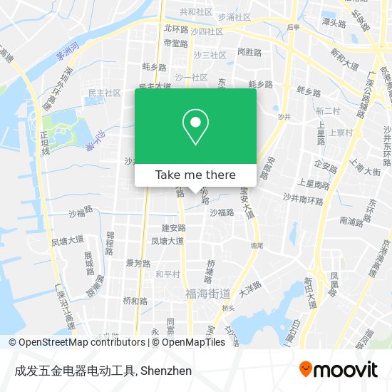 成发五金电器电动工具 map