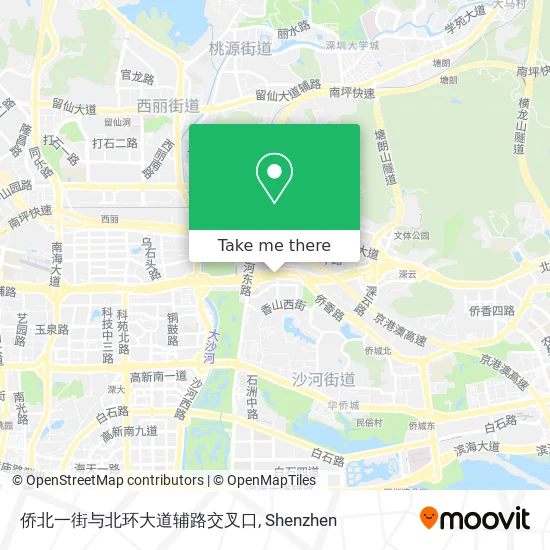侨北一街与北环大道辅路交叉口 map