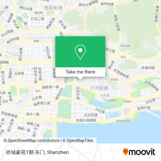 侨城豪苑1期-东门 map